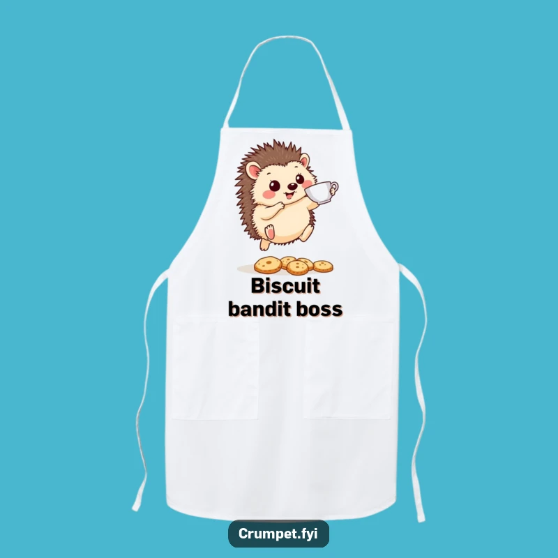 Funny Hedgehog Apron: Hilarious Tea Time Chef Wear, Great Gift