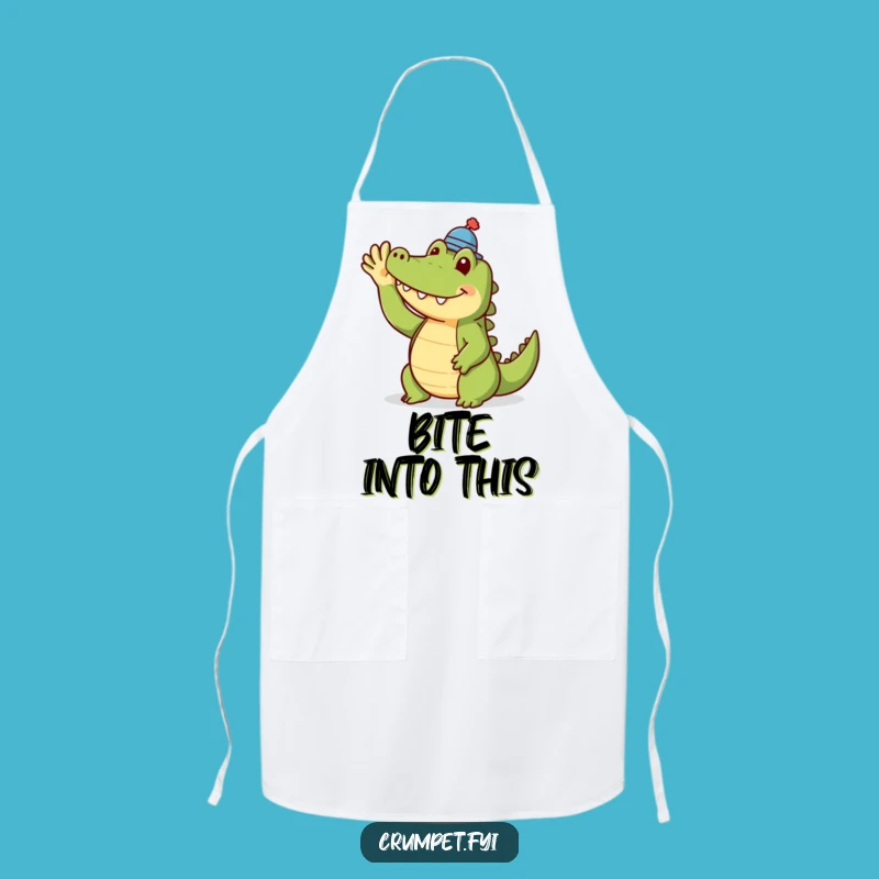 Funny Crocodile Apron: Dapper Kitchen Wear, Perfect Humorous Gift