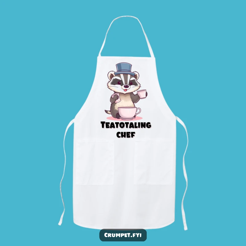 Funny Badger Juggling Apron: Dapper Chef Badger, Perfect Funny Gift