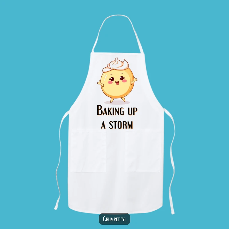 Funny Danish Pastry Apron: Kitchen Apron with Cheerful Character, Great Funny Gift