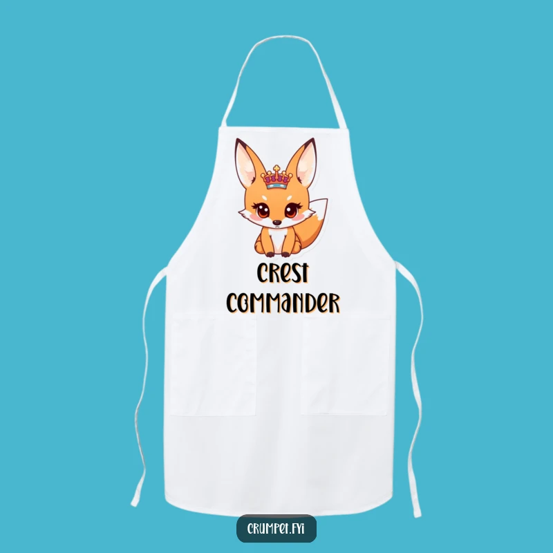 Funny Fox Royal Crest Apron - Kitchen Humor & Hilarious Gift