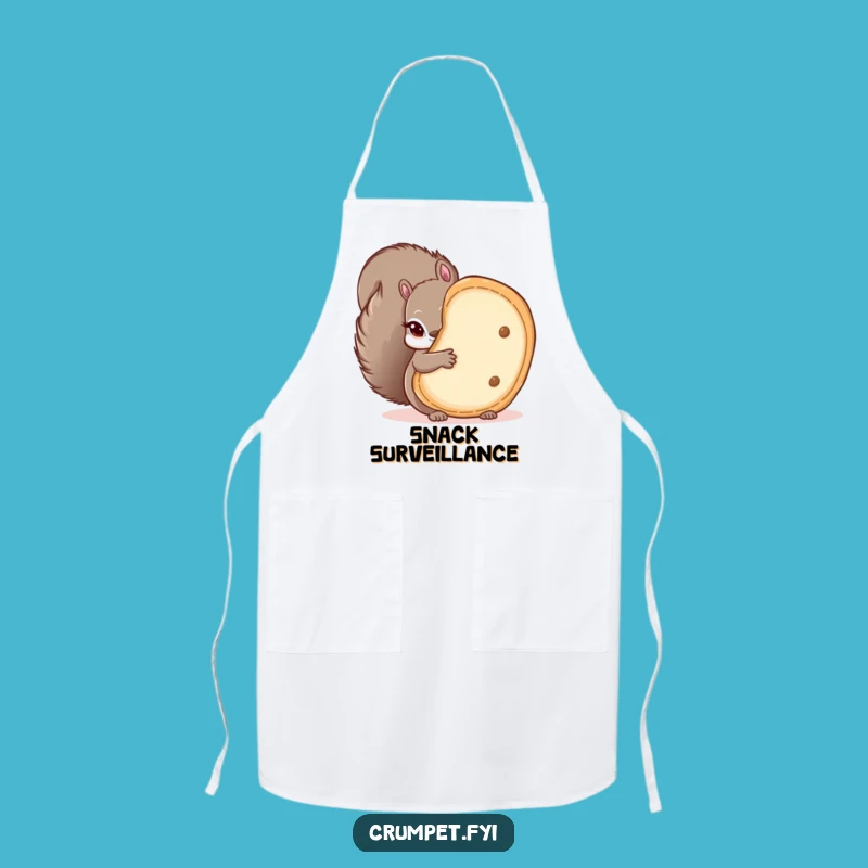 Funny Squirrel Peeking Apron, Cook with a Hint of Mischief