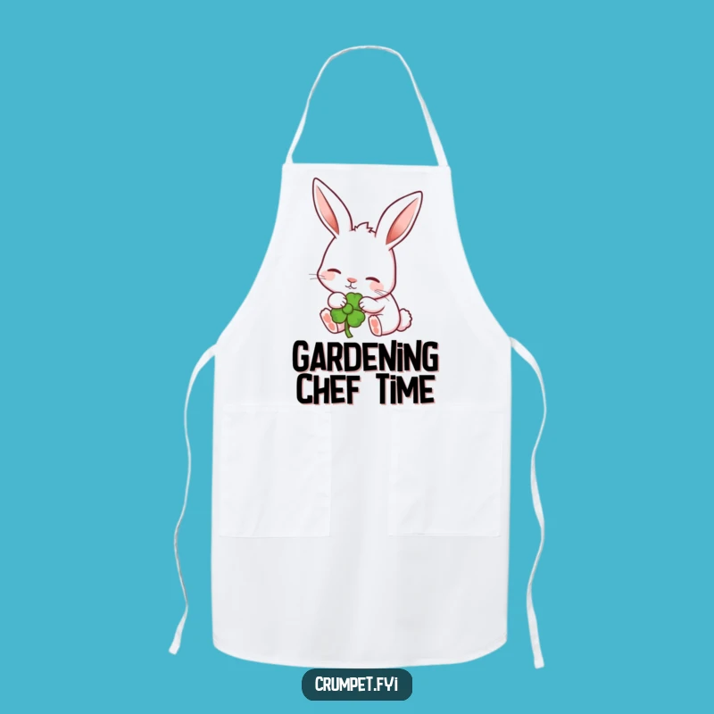Funny Garden Rabbit Flower Apron - Adorable & Hilarious Kitchen Wear