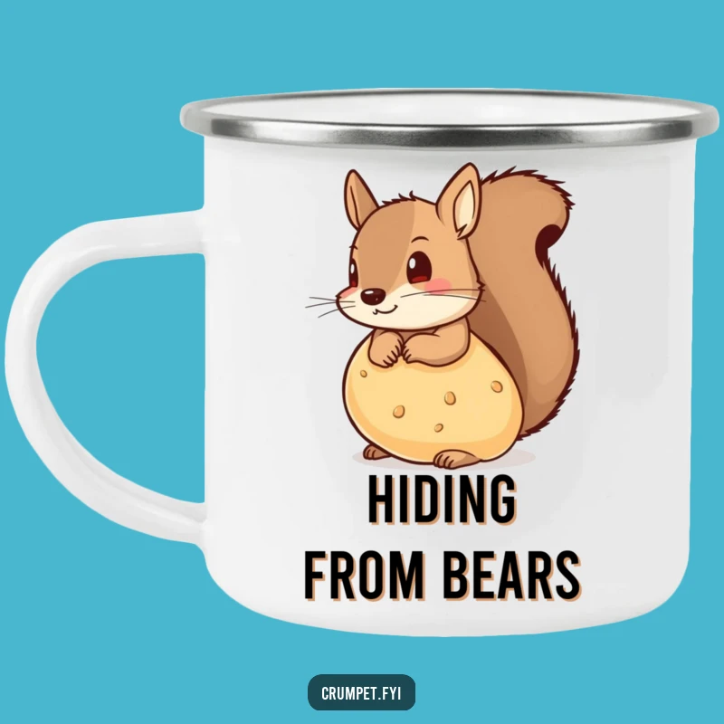 Funny Campfire Mug: Squirrel Snacker for Your Mischievous Outdoor Adventures