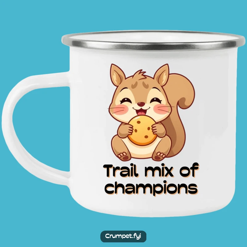 Funny Squirrel Camping Mug - Biscuit Adventure Cup for Nature Lovers