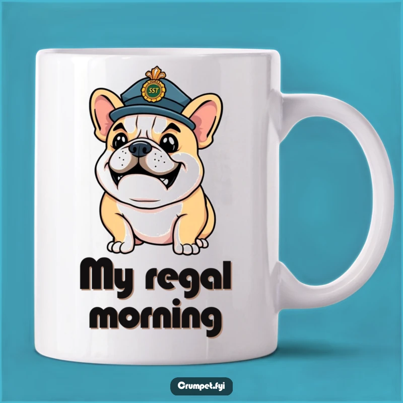Funny Bulldog Ceremony Mug: Happy Pose, Confident Style, Perfect Funny Gift!