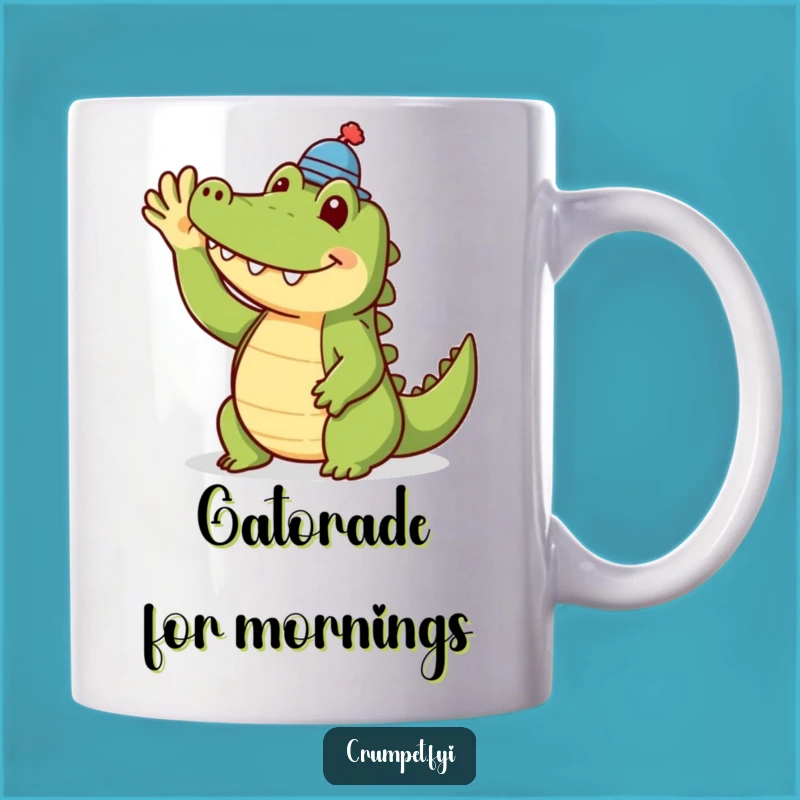 Funny Crocodile Mug: Dapper & Friendly Animal Lover Gift, Perfect Humorous Present