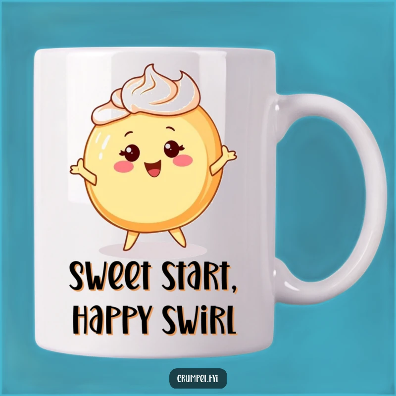 Funny Danish Pastry Mug: Cheerful Character, Sweet Treat, Perfect Funny Gift