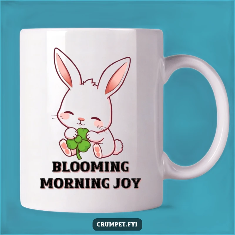 Funny Garden Rabbit Flower Mug - Adorable & Hilarious Nature Lover Gift