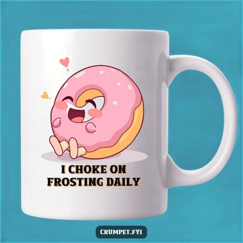 Funny Giggling Donut Mug: Hilarious Pastry Character Gift for Laugh Lovers
