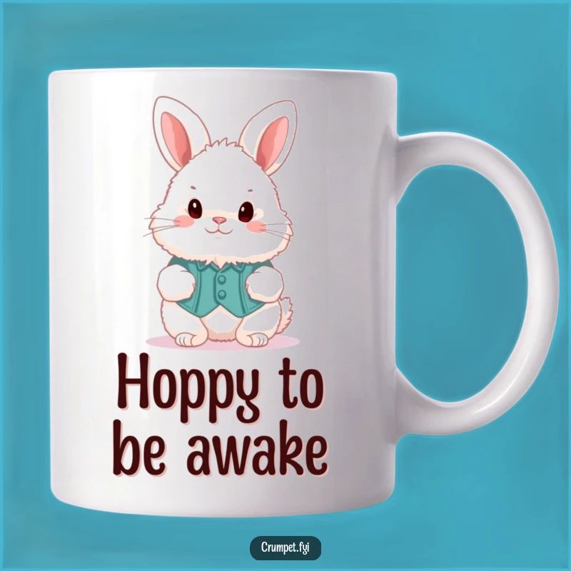 Funny Fluffy Bunny Waistcoat Hopper Mug: A Delightful Gift for Spring Lovers