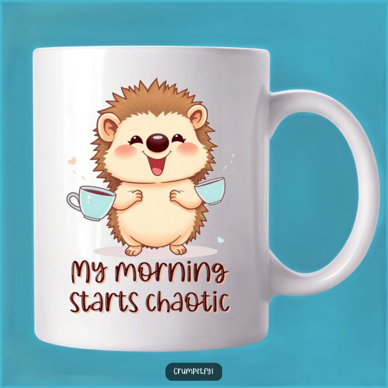 Funny Hedgehog Teacup Juggler Mug - Adorable & Hilarious Gift for Tea Lovers