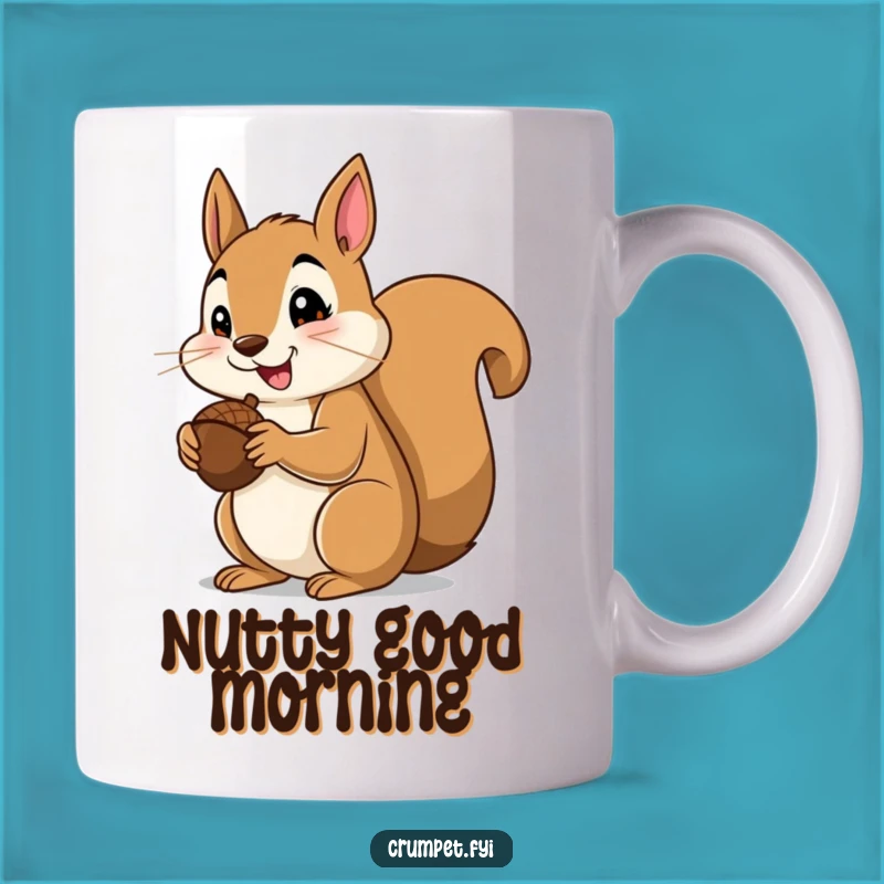 Funny Squirrel Thumbs Up Mug, Adorable Acorn Nibbler Gift for Happy People