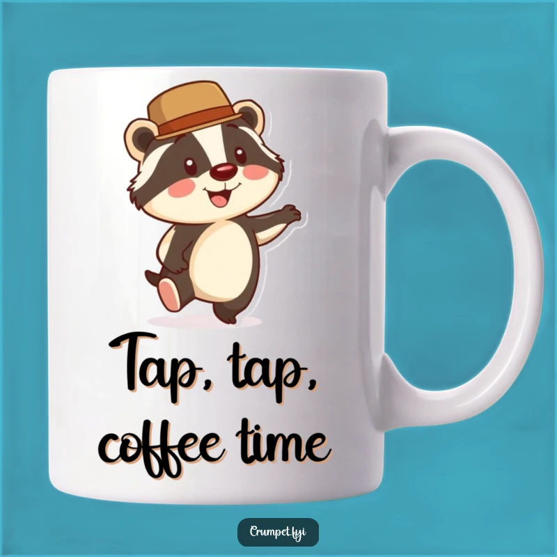 Funny Badger Bowler Hat Mug: Dapper Gentleman's Hilarious Gift