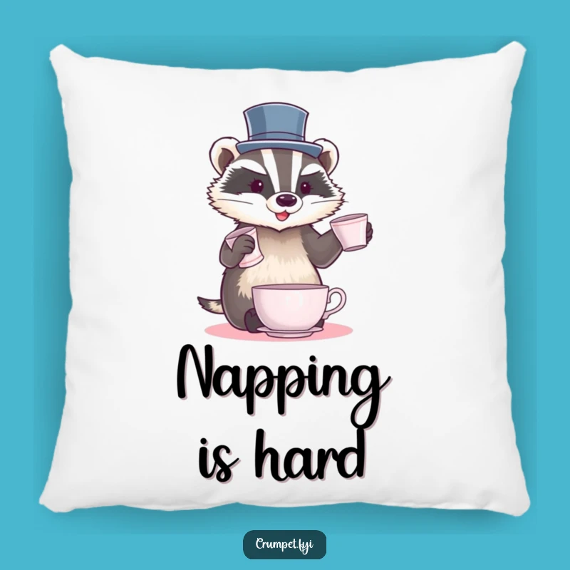 Funny Badger Juggling Pillow: Plush Top Hat Badger Decor, Ideal Funny Gift
