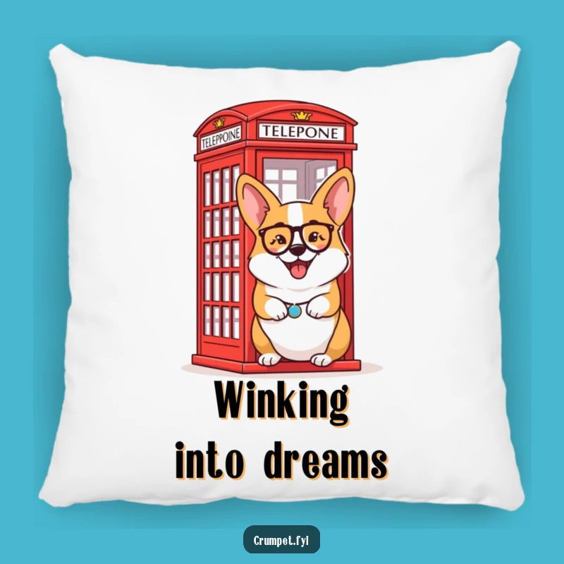 Funny Corgi Pillow: Monocle Wink Comfort, Soft & Funny Gift Idea!