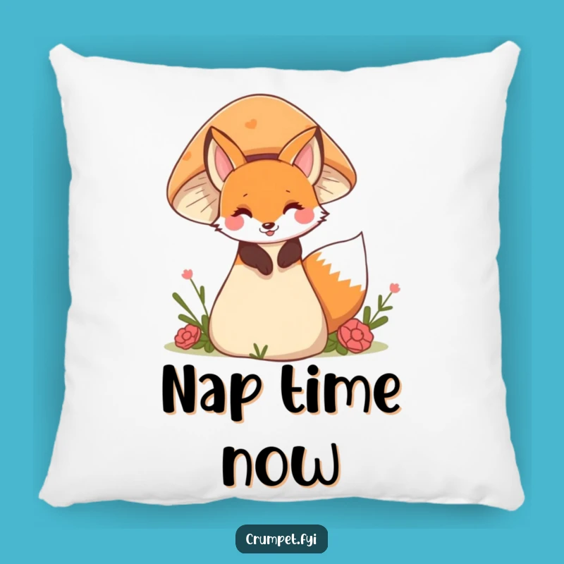 Funny Fox Pillow, Cozy Woodland Cushion for Enchanting Comfort