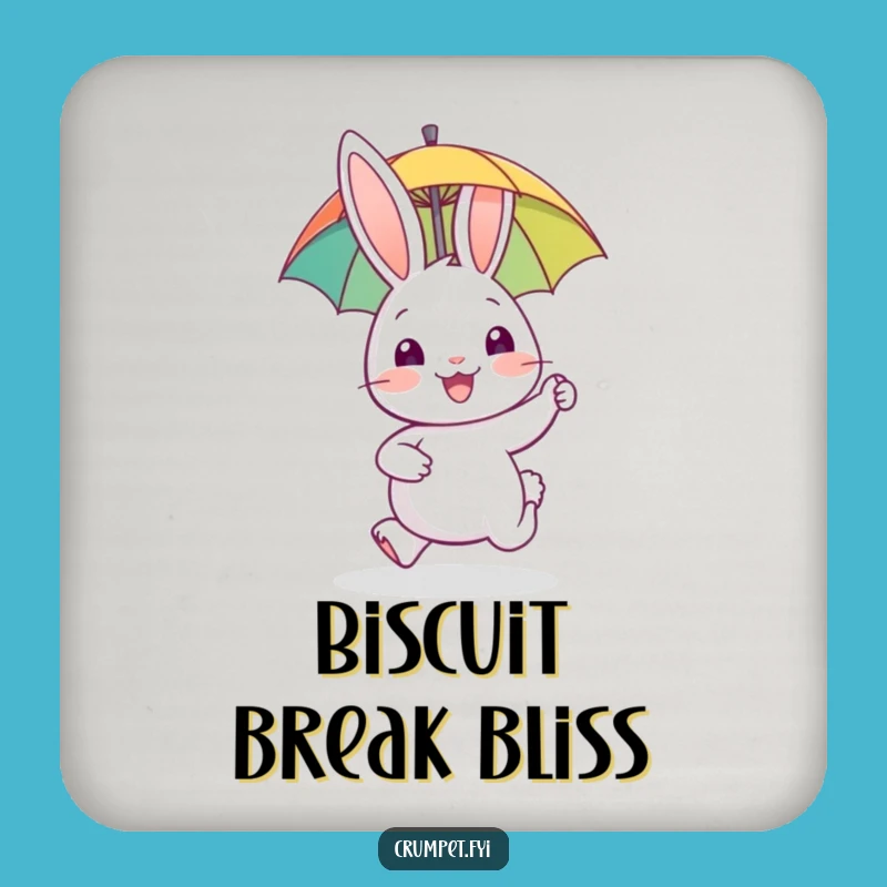 Funny Rabbit Coaster Set - Biscuit Hopper Protection, Joyful Table Decor, Unique Gift