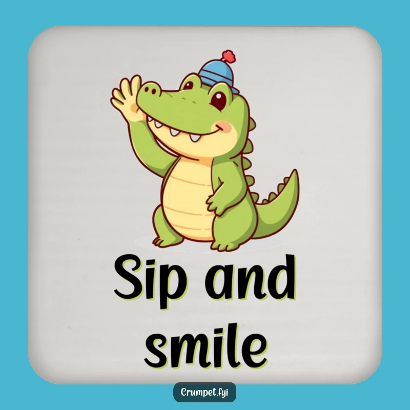 Funny Crocodile Coasters: Dapper Surface Protectors, Perfect Humorous Gift Set