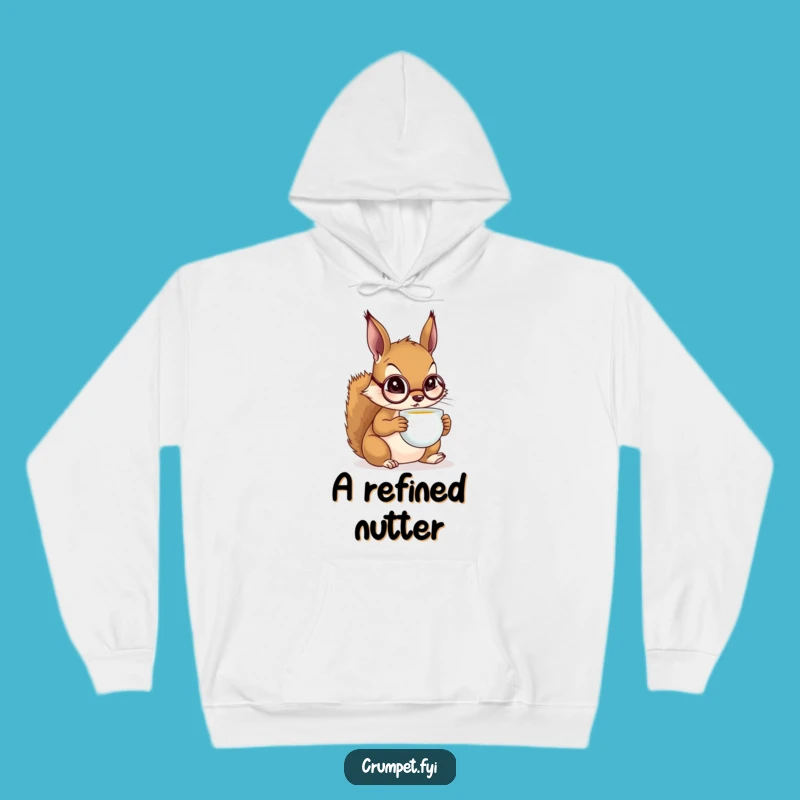Funny Squirrel Monocle Hoodie: Cozy Dapper Squirrel Apparel, Great Funny Gift