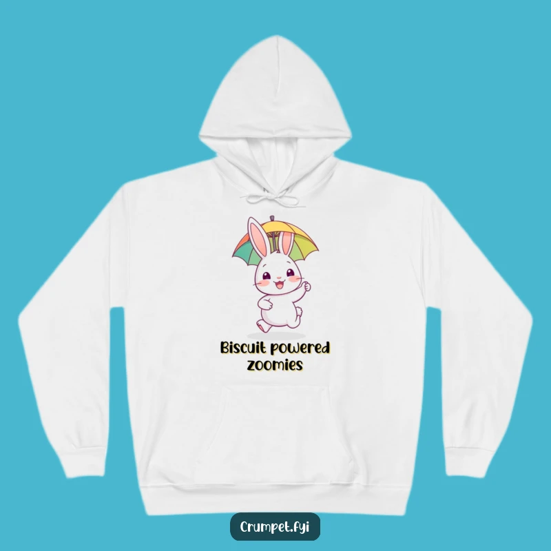 Funny Rabbit Hoodie - Cozy Happy Hopper, Warm Joyful Character, Perfect Comfort Gift