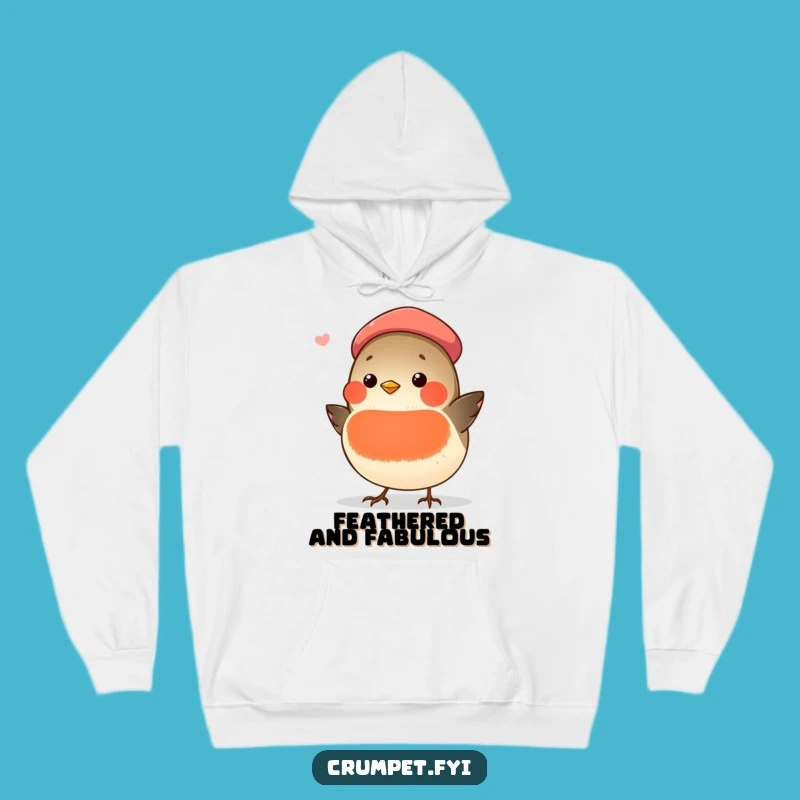 Cozy Funny Chubby Robin Beret Singer Hoodie: Warmth and Laughter Guaranteed