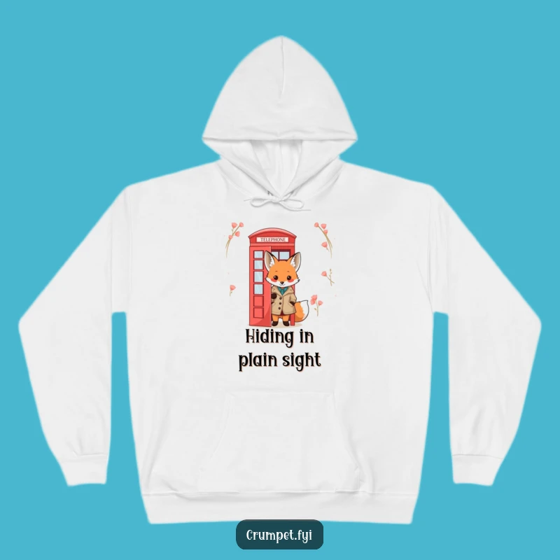 Funny Fox Hoodie: Cozy Tweed Jacket Sweatshirt, Hilarious Gift