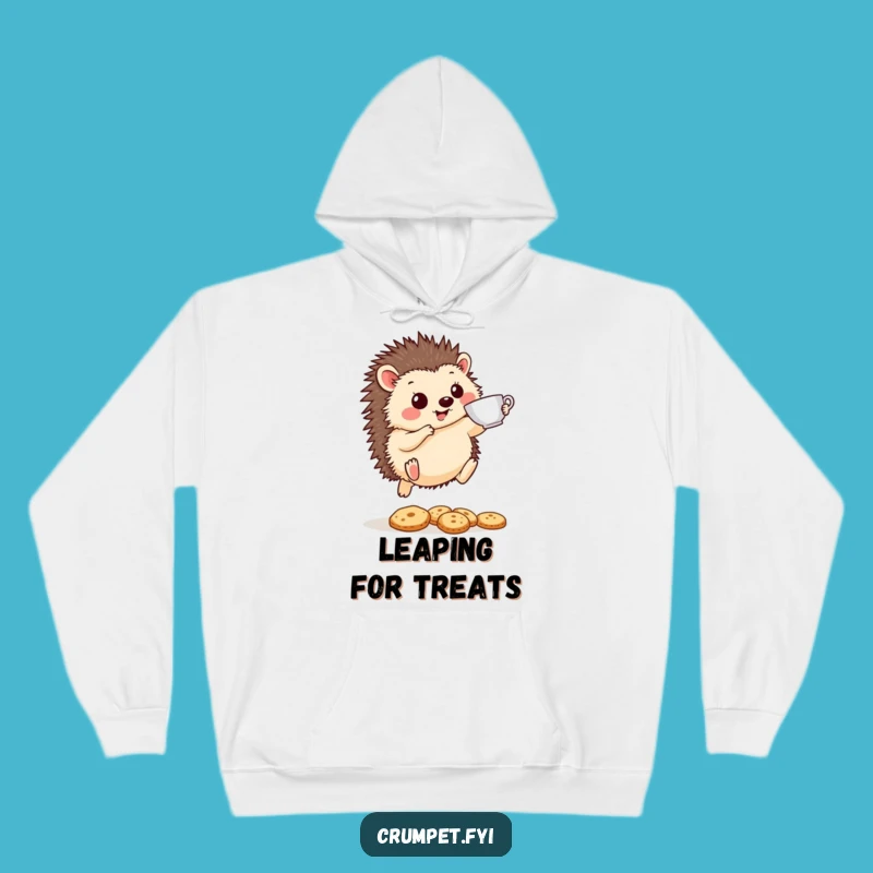 Funny Hedgehog Hoodie: Cozy Tea & Biscuits Sweatshirt, Hilarious Gift