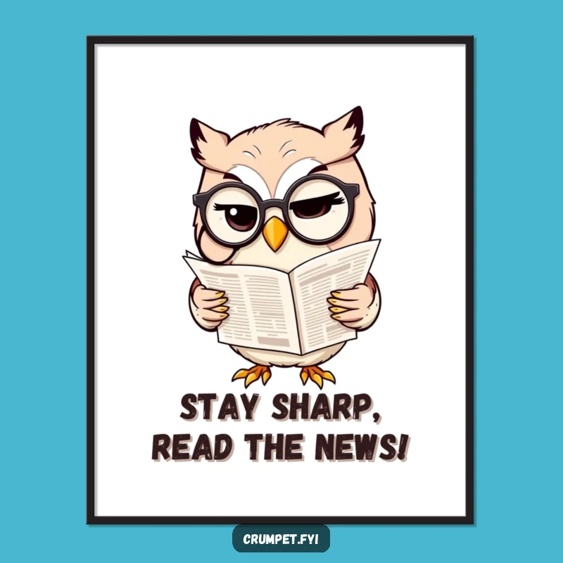 Funny Free Printable Owl Wall Art: Sophisticated Humor Downloadable Decor