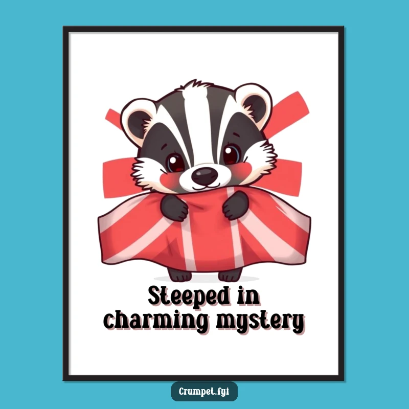Free Printable Badger Teapot Art - Funny Downloadable Wall Decor!