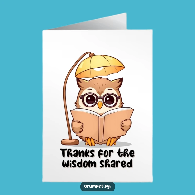 Free Printable Owl Thank You Card - Thoughtful Downloadable Gift for Appreciation