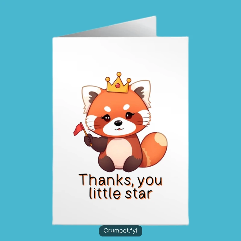 Free Printable Thank You Card: Waving Panda for a Sweet, Funny Downloadable Gift