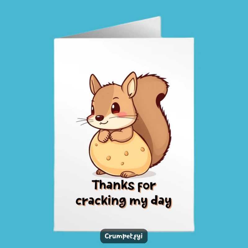 Free Printable Thank You Card: Squirrel & Crumpet - Downloadable Thanks!