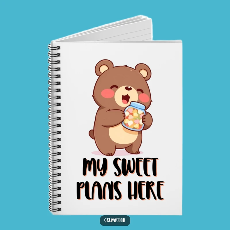 Funny Bear Sweets Notebook - Treat Lover's Journal, Enthusiastic Diary, Perfect Stationery Gift