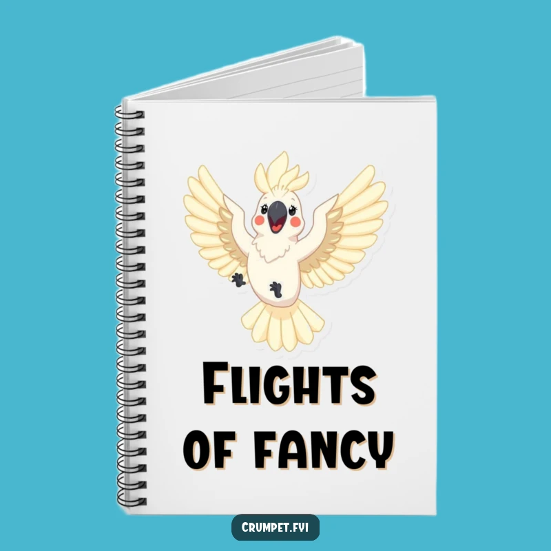 Funny Cockatoo Notebook: Joyful Flyer's Journal, Perfect Humorous Gift