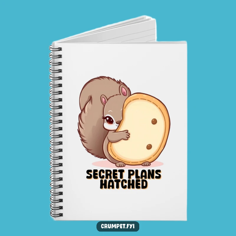 Funny Squirrel Peeking Notebook, Jot Down Secrets with a Wink
