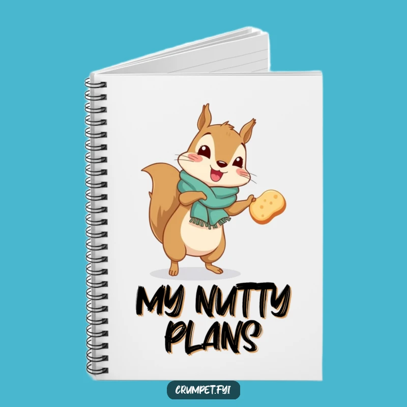 Funny Squirrel Jigging Notebook: Woodland Journal, Cute Funny Gift