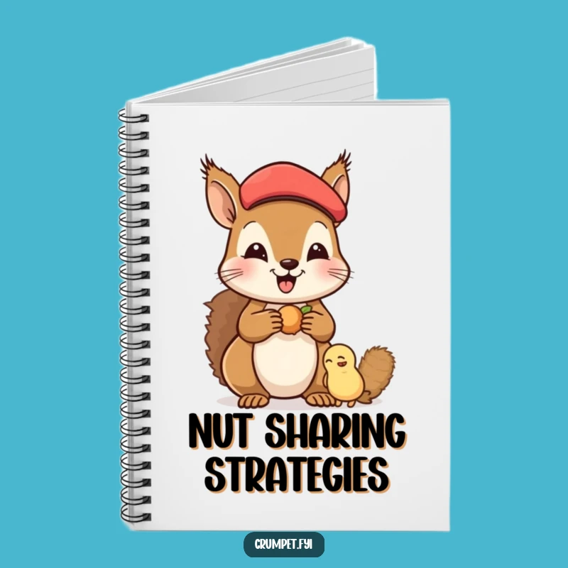Funny Squirrel Notebook: Jot Down Ideas with Beret Buddy Flair - Great Funny Gift!