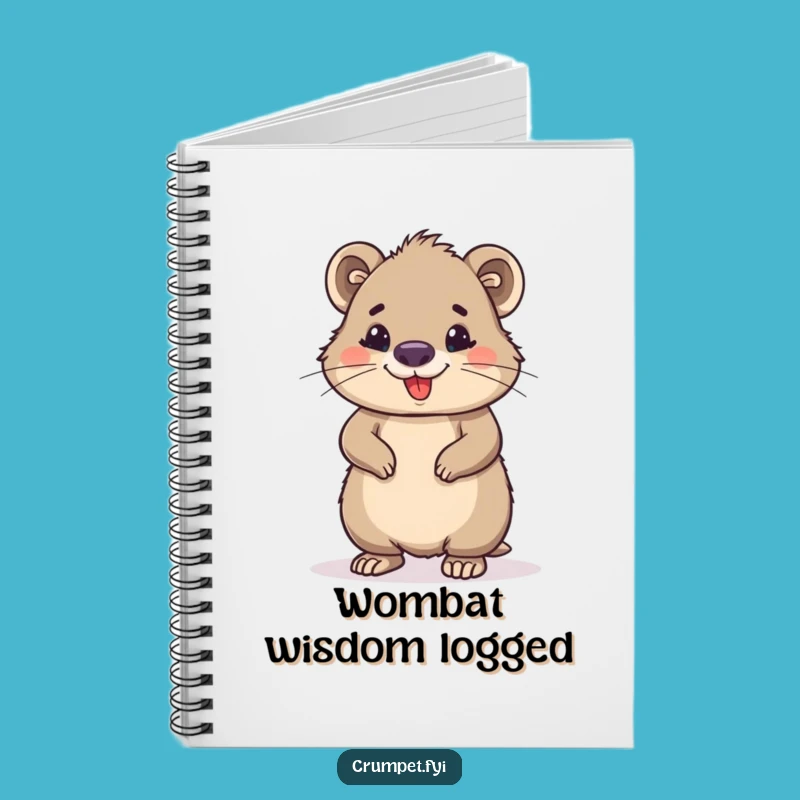 Funny Wombat Notebook: Confident Journal for Ideas, Perfect Funny Gift