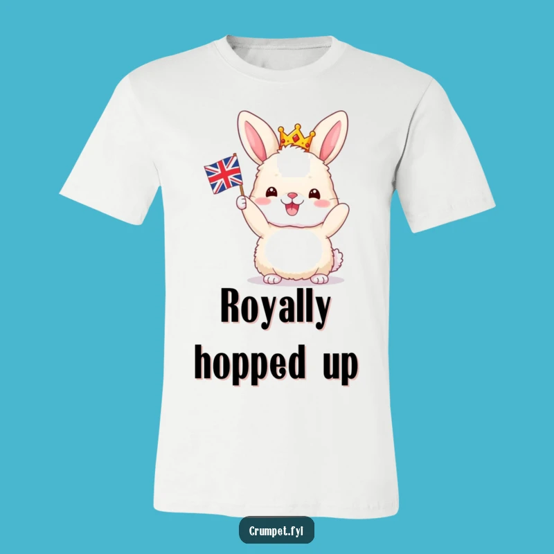 Funny Bunny Union Jack T-Shirt: Hilarious Royal British Themed Tee Gift