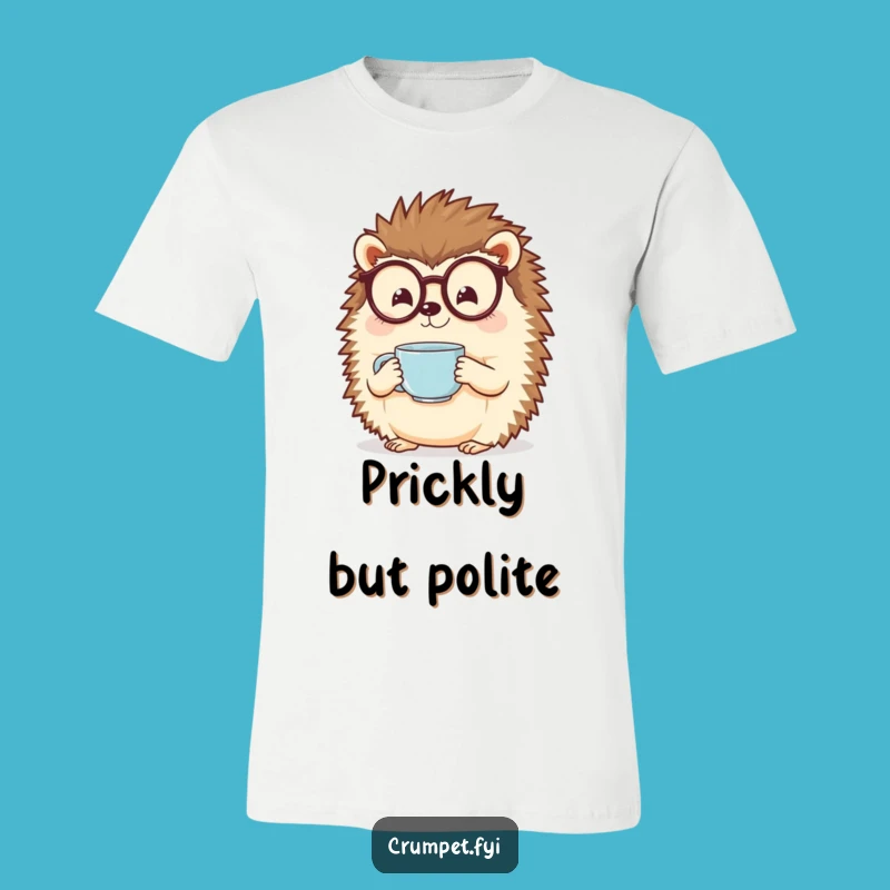 Funny Hedgehog Spectacles Tea T-Shirt - Cozy & Hilarious Animal Lover Tee