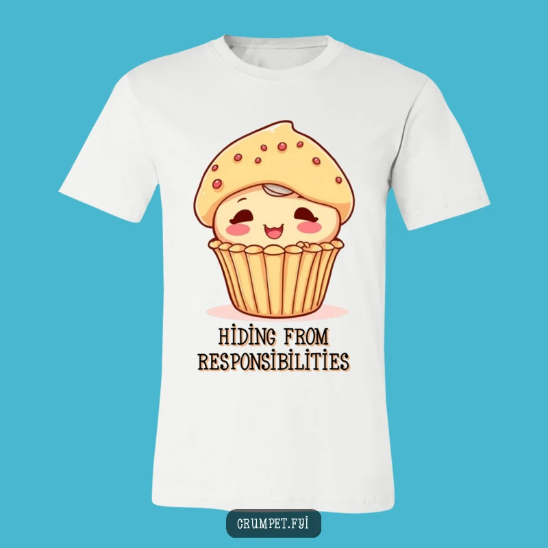 Funny Muffin T-Shirt: Playful Pastry Character Tee for Whimsical Fun