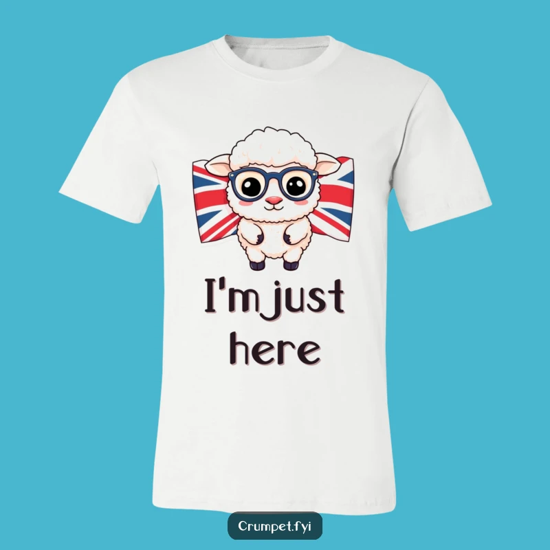 Funny Sheep Spectacles T-Shirt: Cheeky British Humor Tee, Perfect Funny Gift