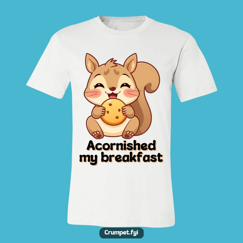 Funny Squirrel Biscuit T-Shirt - Delighted Treat Lover Tee for Nature Fans