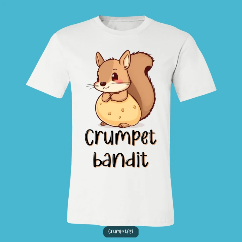 Funny Squirrel Crumpet T-Shirt: Wear Your Playful Mischief with Pride