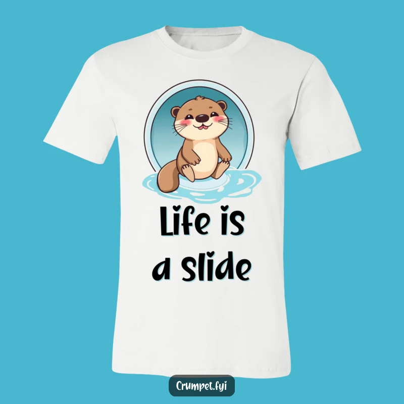 Funny Giggling Otter T-Shirt: Dive into Laughter with This Playful Water Fun Tee
