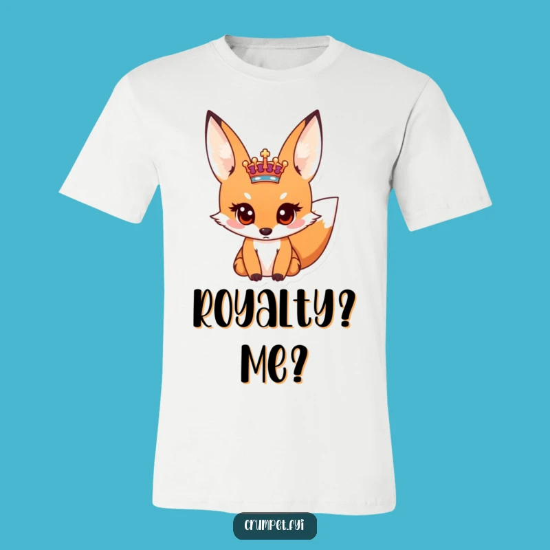 Funny Fox Royal Crest T-Shirt - Hilarious Gift for the Inquisitive
