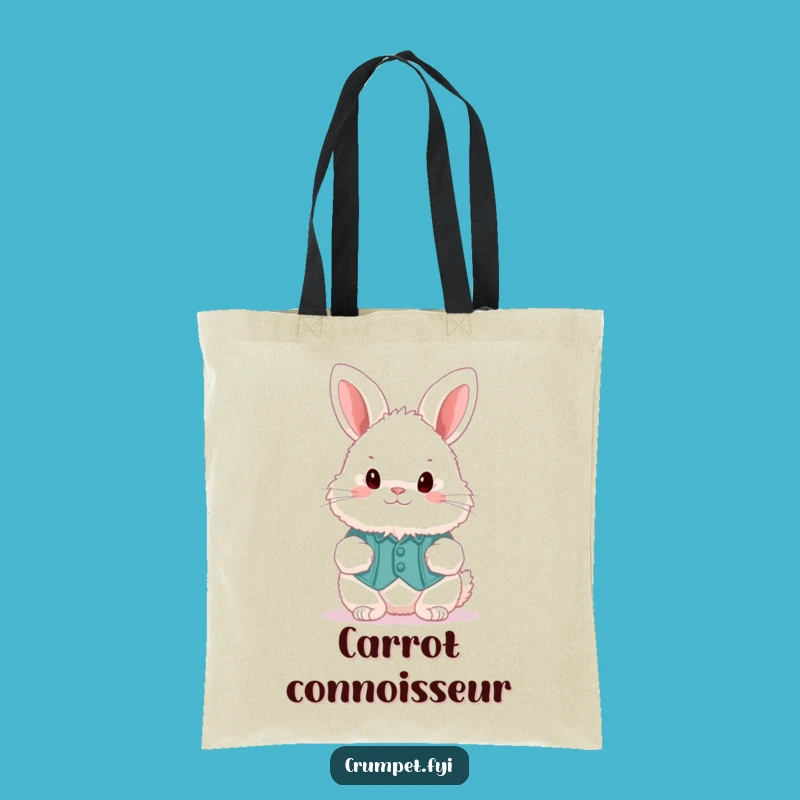 Funny Fluffy Bunny Waistcoat Hopper Tote Bag: Carry Your Essentials with Style