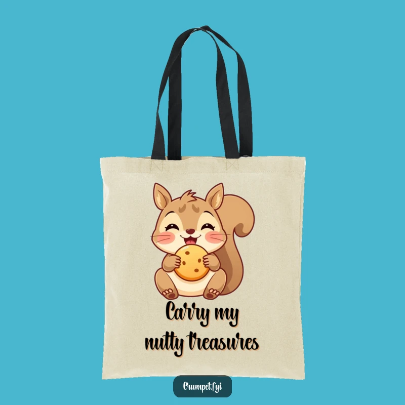 Funny Squirrel Tote Bag - Biscuit Carryall for Delightful Outings