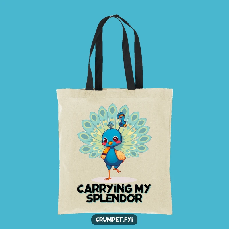 Funny Peacock Strutting Tote Bag: Carry Your Confidence with This Stylish and Humorous Bag